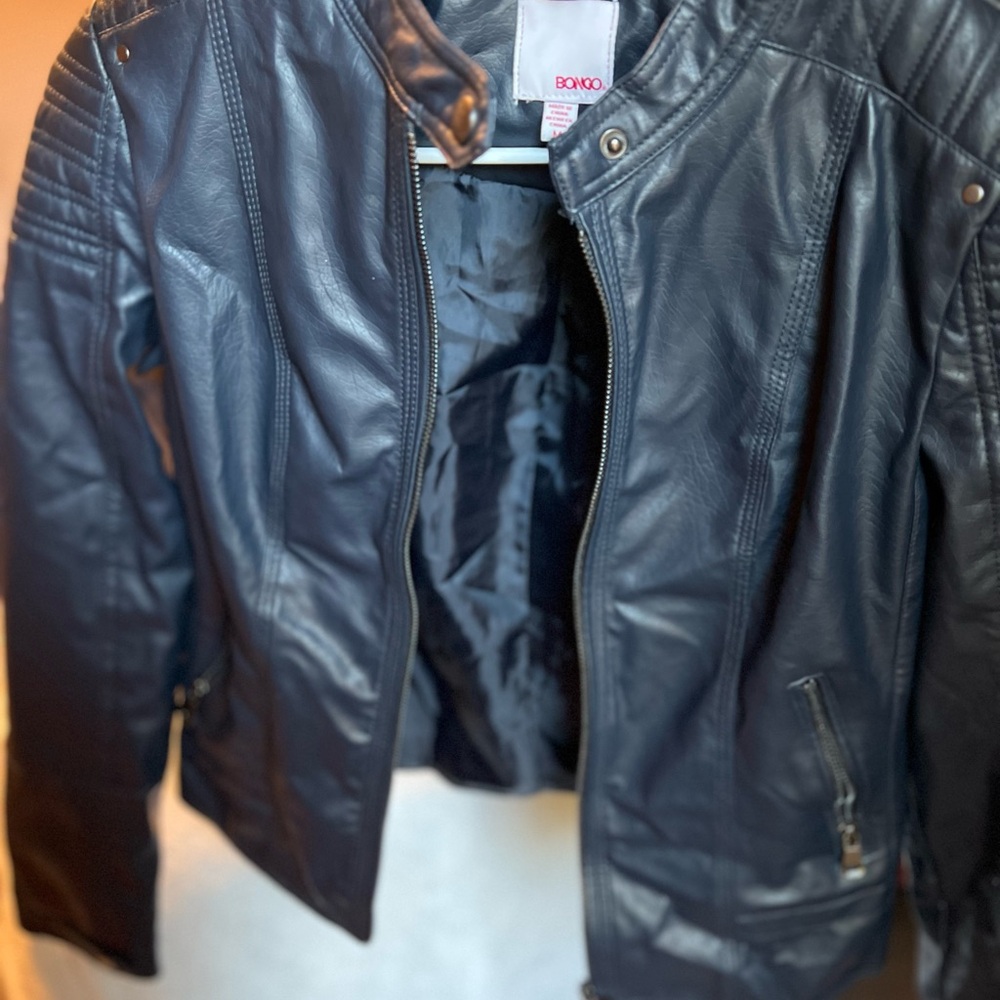 BONGO Black Leather Jacket